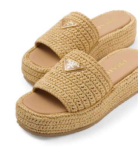 prada crochet slides.